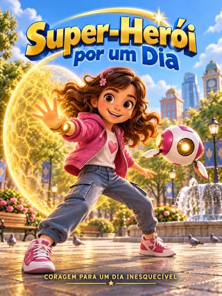 Capa: Super-Herói por um Dia — Menina